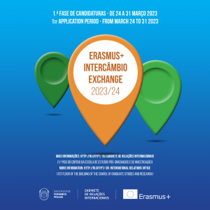 1.ª Fase de candidaturas para mobilidade Erasmus+ Intercâmbio 2023_2024_post